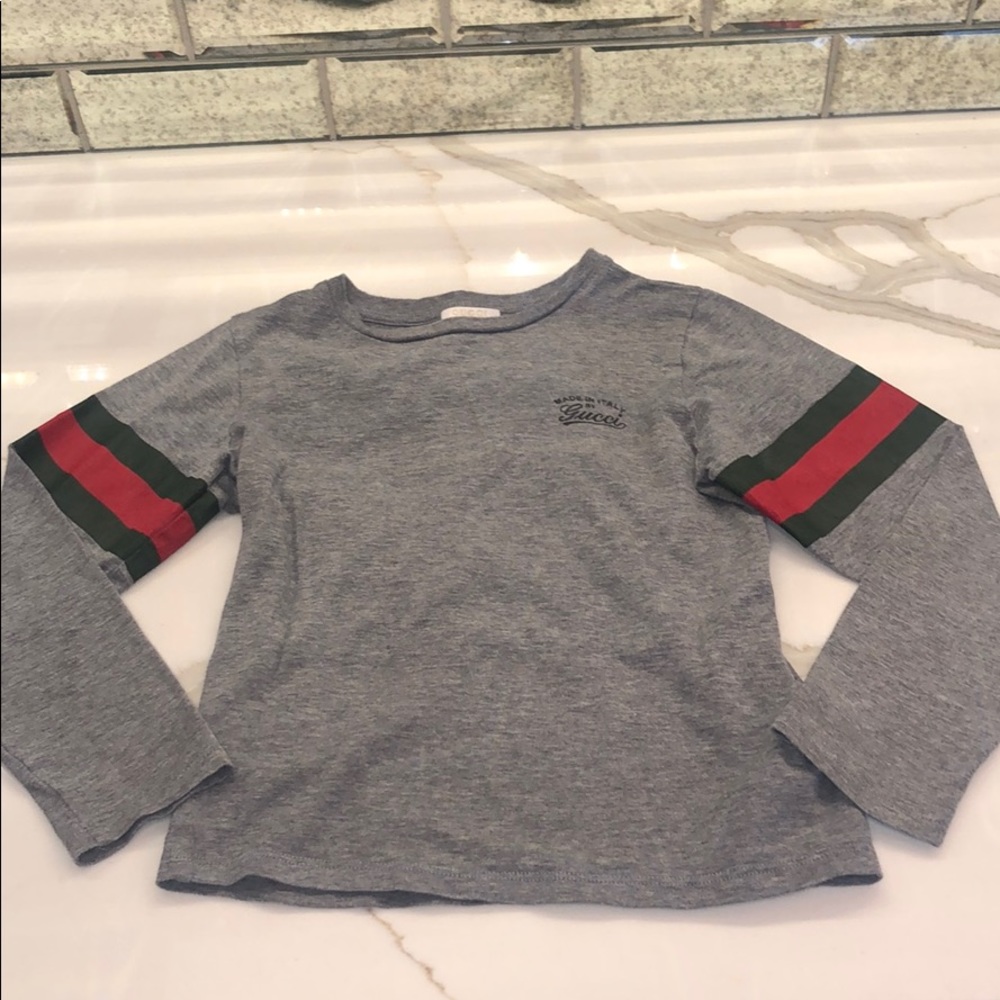 GUCCI Boys Long Sleeve Shirt Web Stripe 6